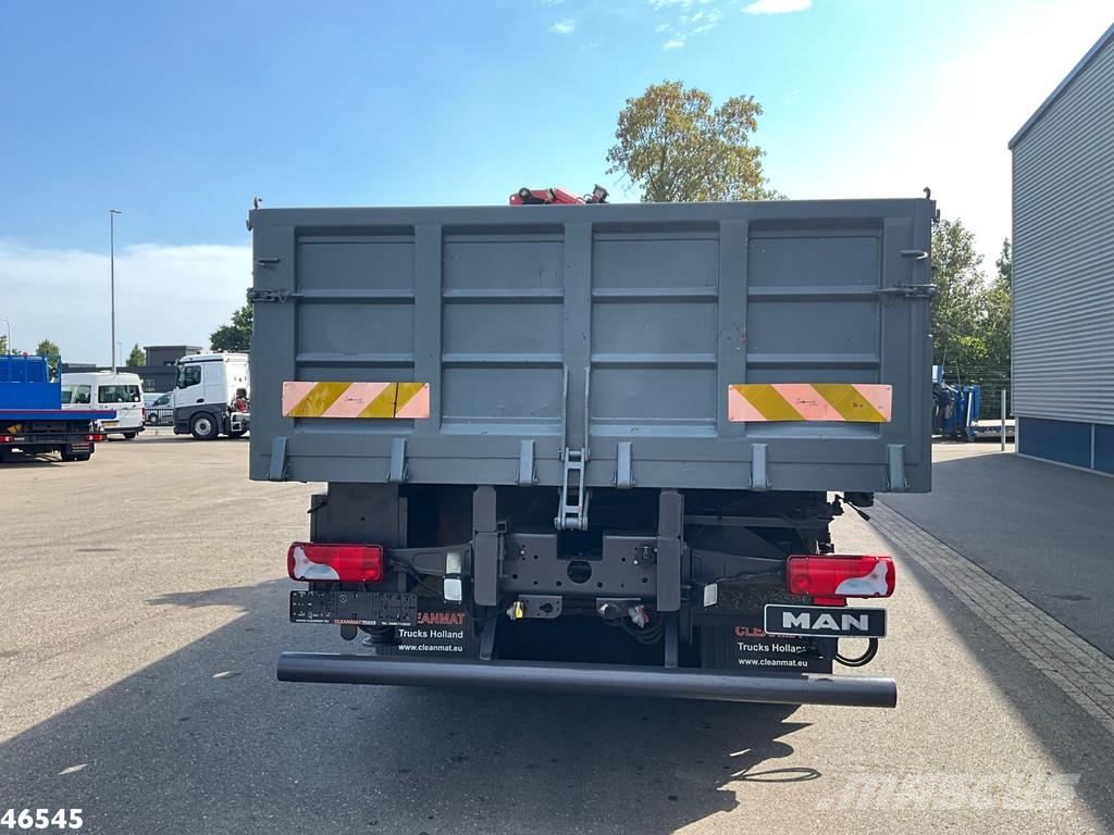 MAN TGA 26.320 6x4 Full Steel Manual Fassi 45 Tonmeter Platte bakwagens