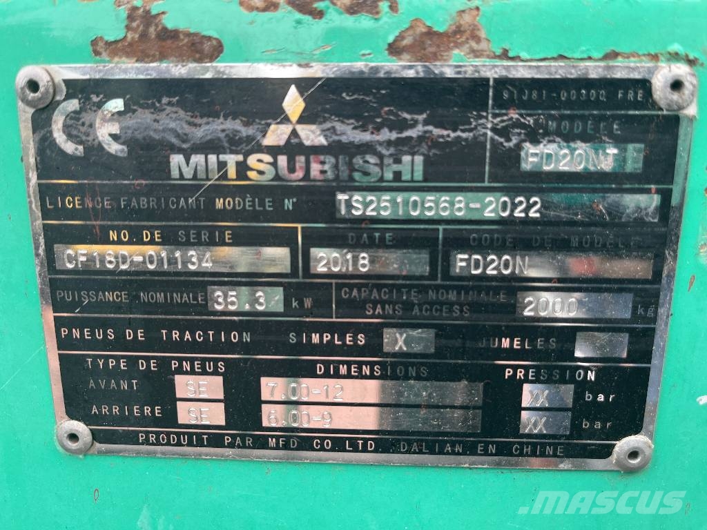 Mitsubishi FD20NT V-4213 INW Dizelski viličari