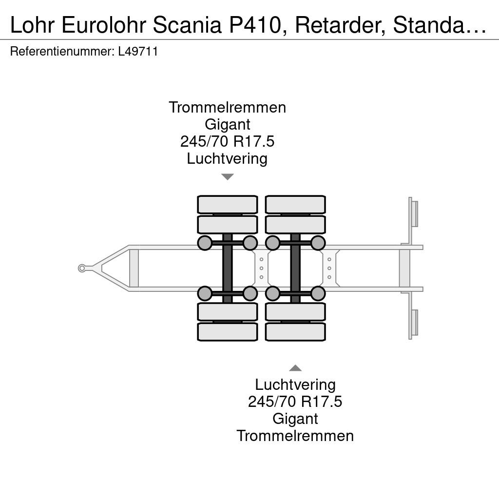 Lohr Eurolohr Scania P410, Retarder, Standairco, Combi Ρυμούλκες μεταφοράς οχημάτων