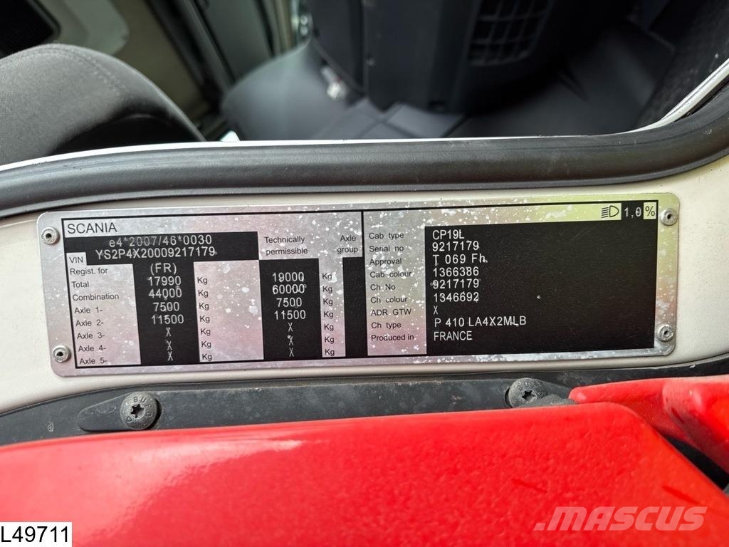 Lohr Eurolohr Scania P410, Retarder, Standairco, Combi Ρυμούλκες μεταφοράς οχημάτων
