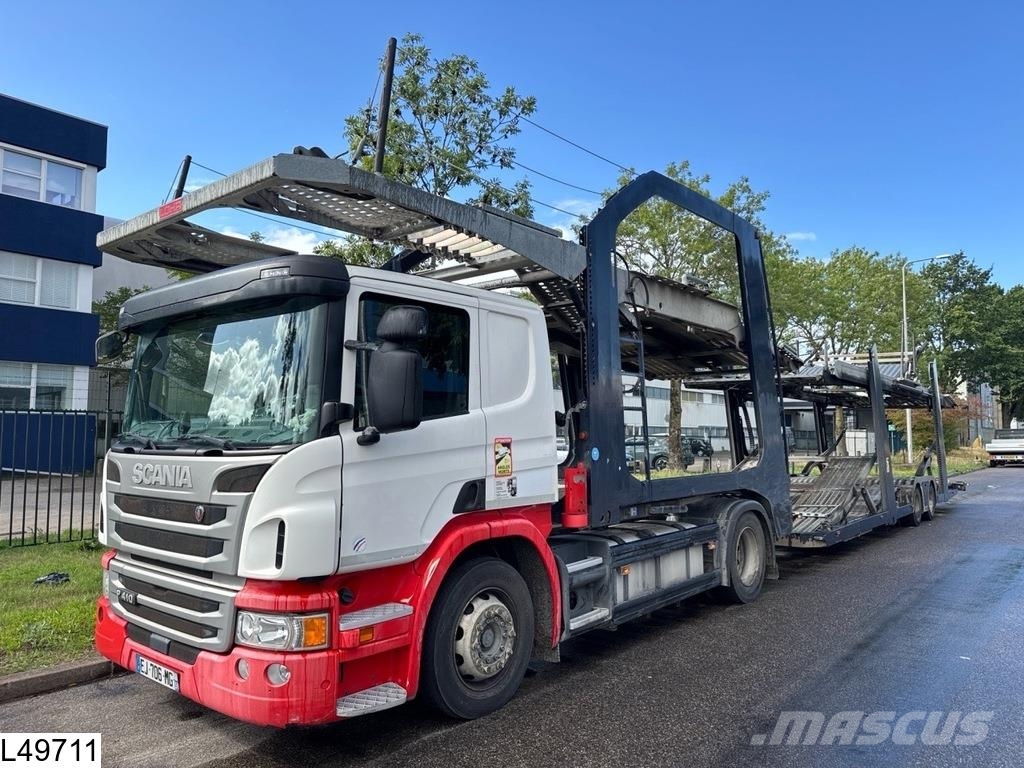 Lohr Eurolohr Scania P410, Retarder, Standairco, Combi Ρυμούλκες μεταφοράς οχημάτων