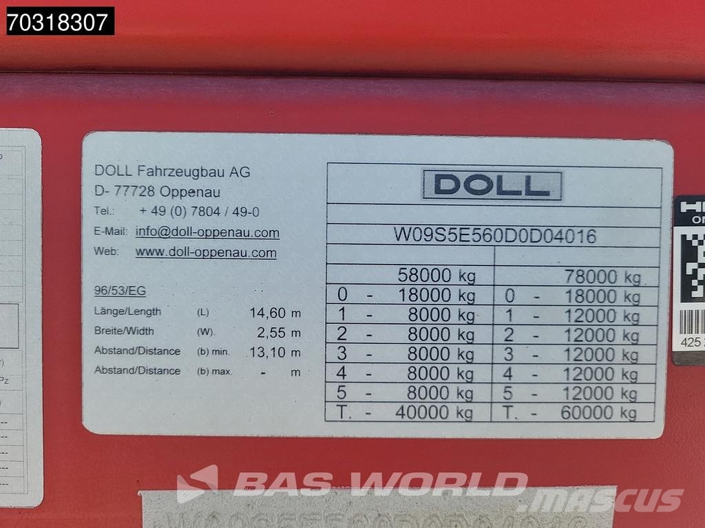 Doll S5E-0 5x Steering Axle Ramps Remote Brønnhenger semi