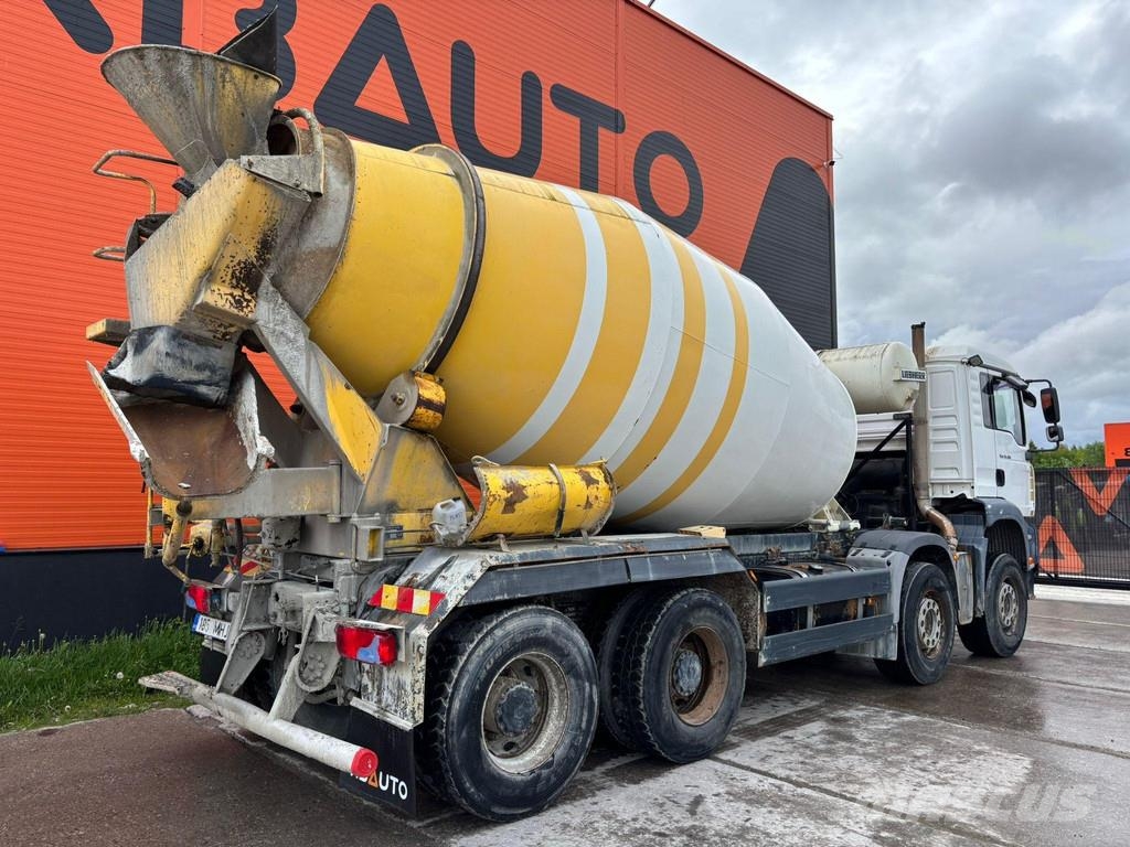 MAN TGA 35.360 8x4 LIEBHERR 9 m3 / FULL STEEL Concrete trucks