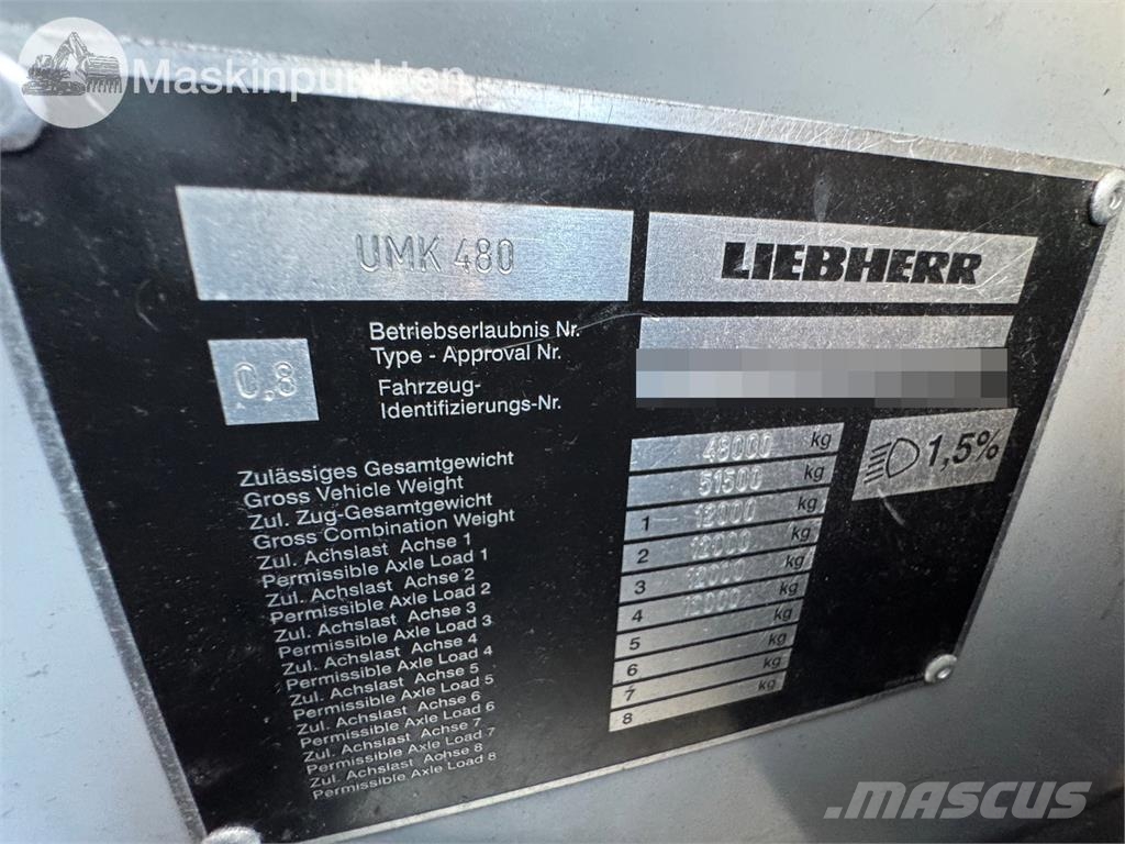 Liebherr MK80 Torņa celtņi