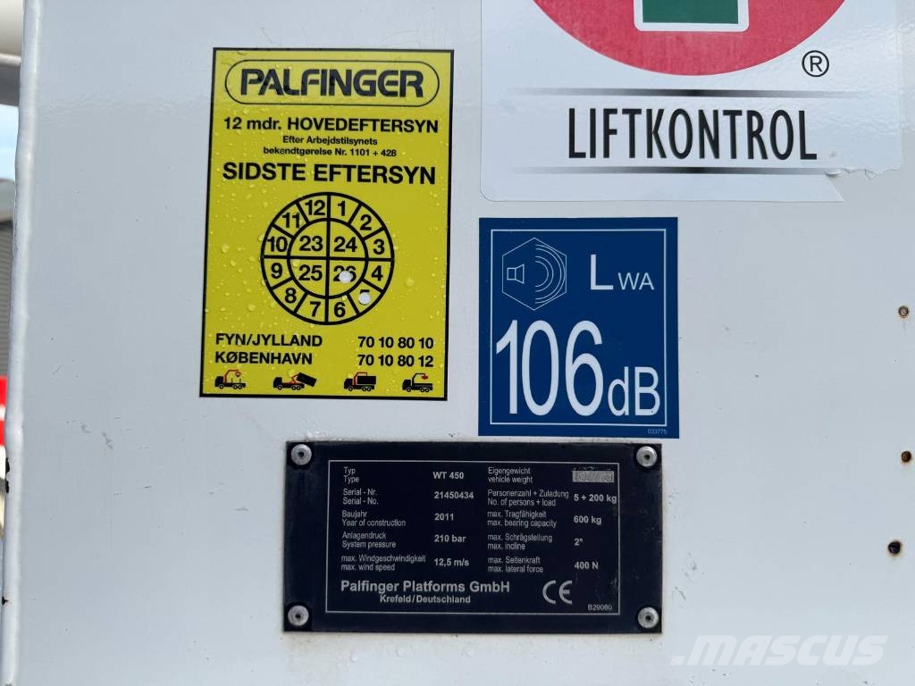 Palfinger WT 450 المنصات الهوائية المثبتة على شاحنة