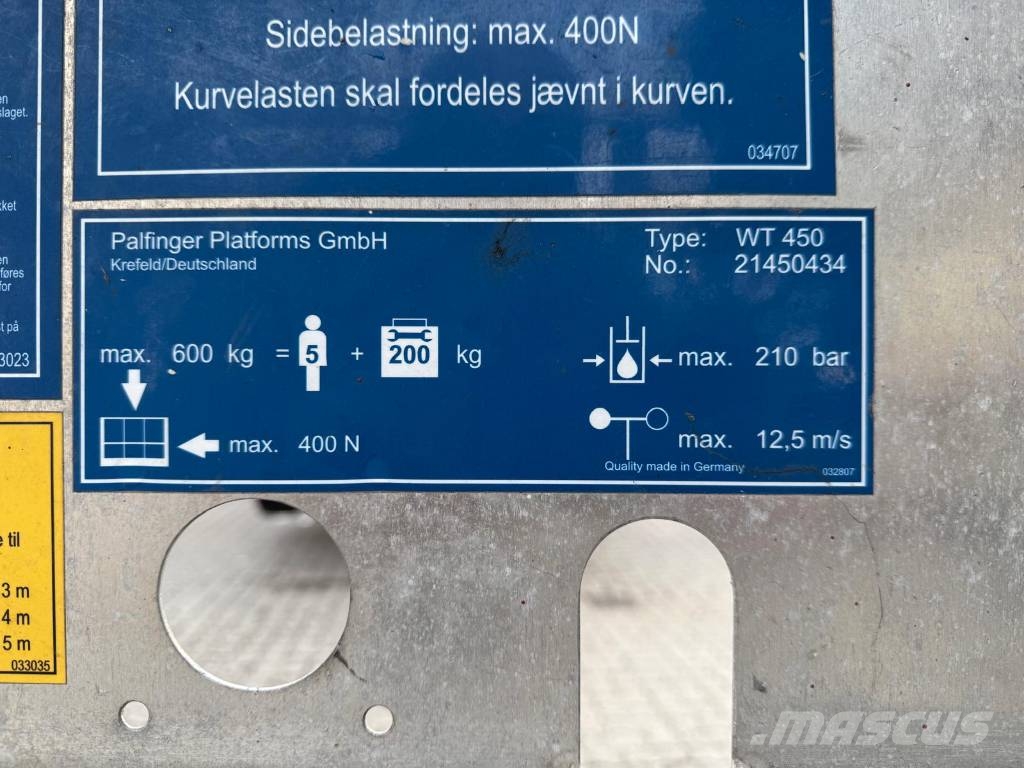 Palfinger WT 450 المنصات الهوائية المثبتة على شاحنة