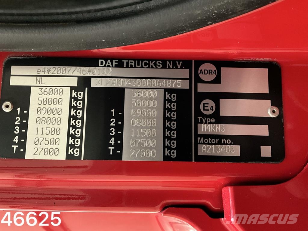 DAF FAQ CF 460 Euro 6 Palfinger 15 Tonmeter Z-kraan Krokbil