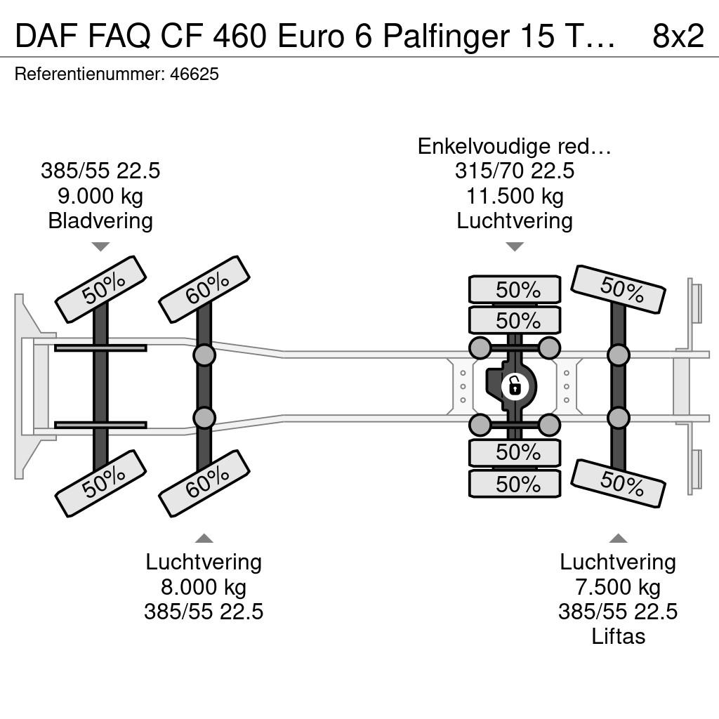 DAF FAQ CF 460 Euro 6 Palfinger 15 Tonmeter Z-kraan Krokbil