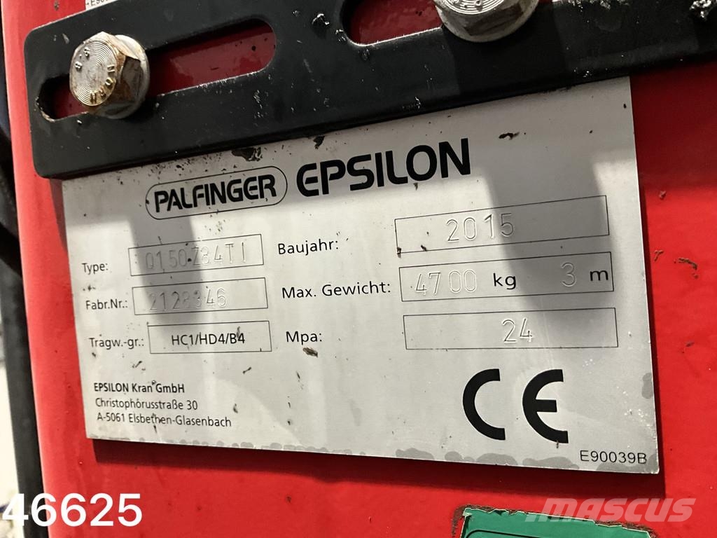 DAF FAQ CF 460 Euro 6 Palfinger 15 Tonmeter Z-kraan Krokbil