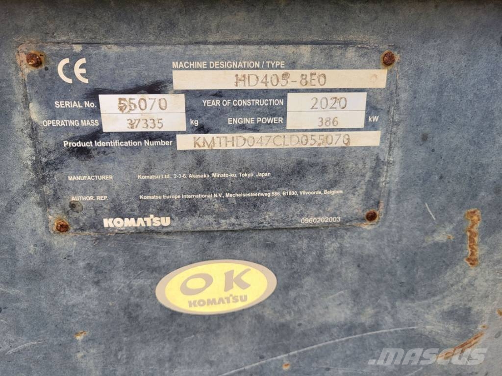 Komatsu HD405-8 Pevné dempry