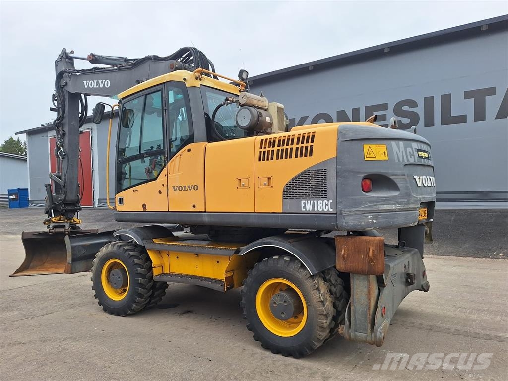 Volvo EW180C PYÖRITTÄJÄLLÄ Εκσκαφείς με τροχούς - λάστιχα