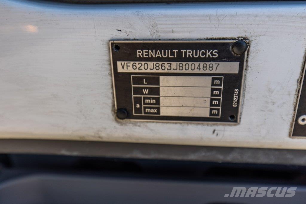 Renault D19.280 DXI +PALFINGER 14 T/m 篷布卡車