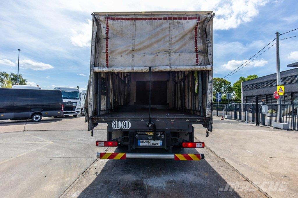 Renault D19.280 DXI +PALFINGER 14 T/m 篷布卡車