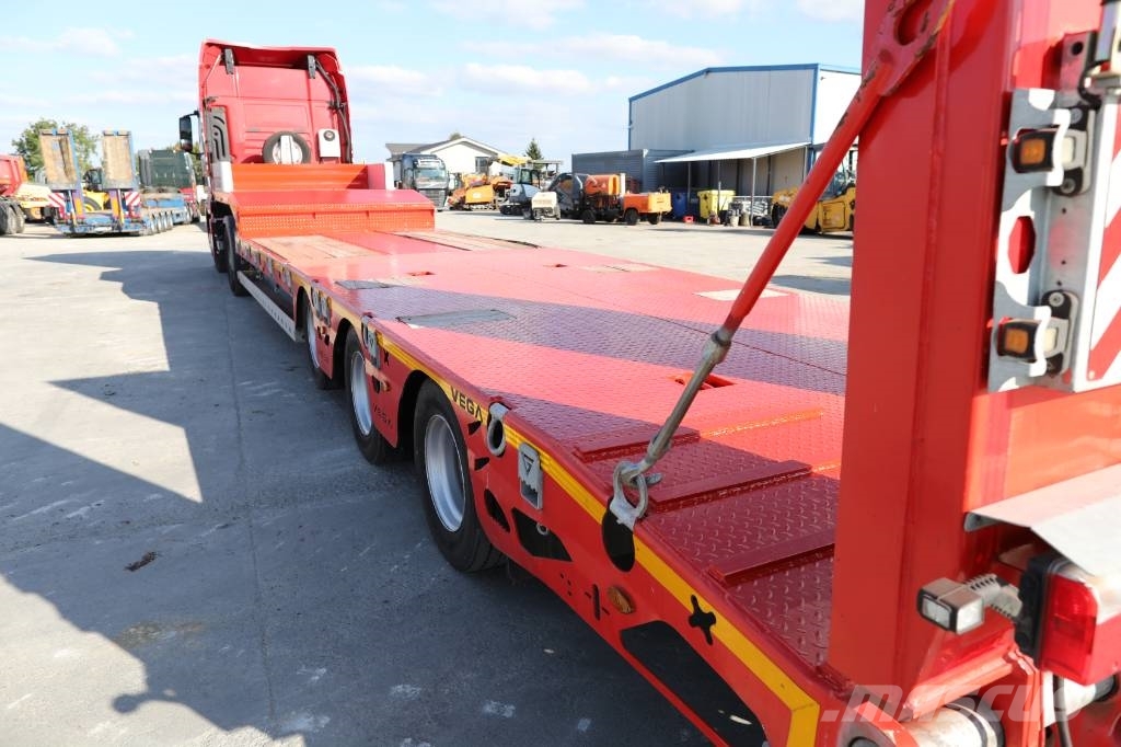 MAN TGX 18.500 4x2 LLS + Trailer Vega 3 axel lowbed وحدات الجر