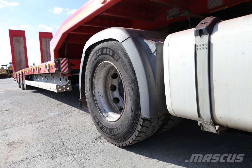 MAN TGX 18.500 4x2 LLS + Trailer Vega 3 axel lowbed وحدات الجر