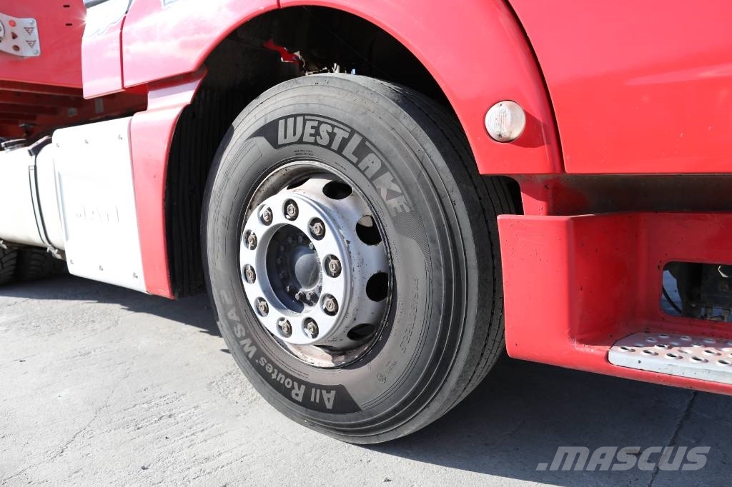 MAN TGX 18.500 4x2 LLS + Trailer Vega 3 axel lowbed وحدات الجر