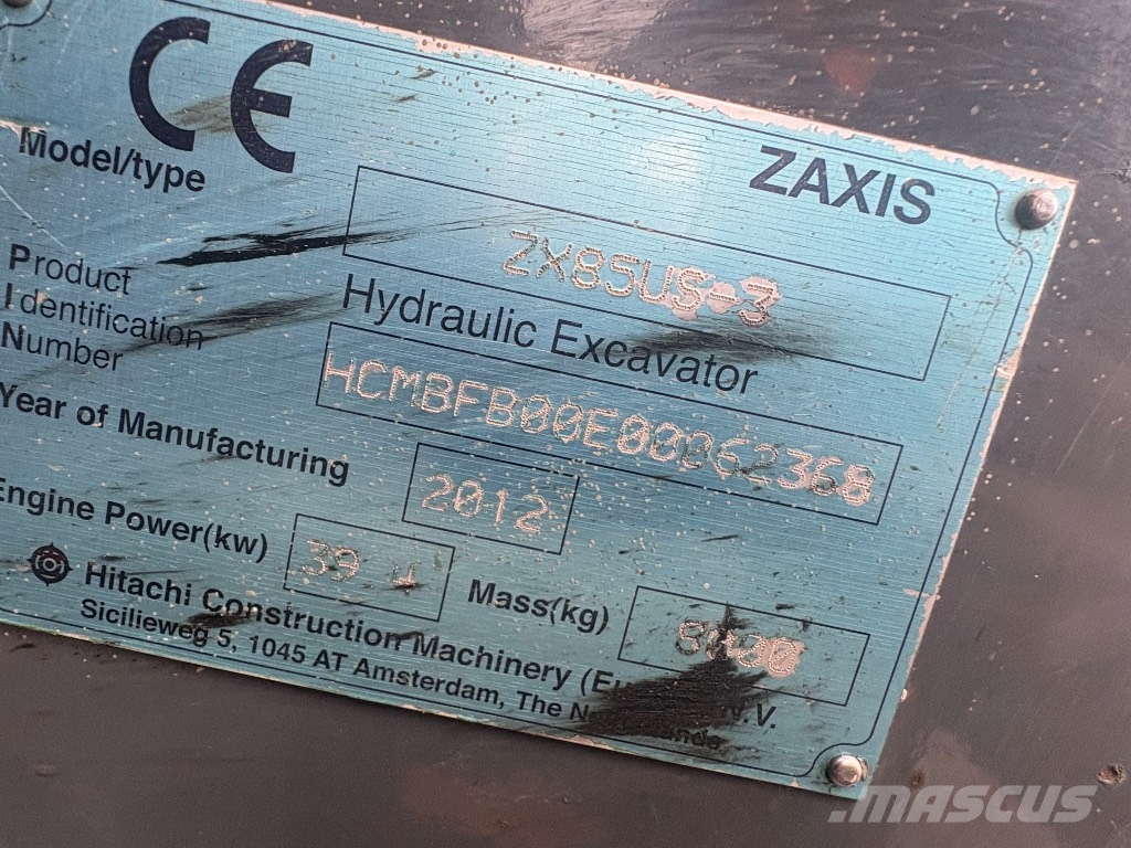 Hitachi ZX85US-3 ENGCON Midi bageri 7t – 12t