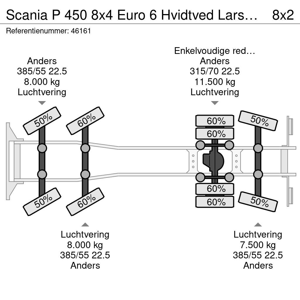 Scania P 450 8x4 Euro 6 Hvidtved Larsen 15m³ Combi Camion aspirateur, Hydrocureur