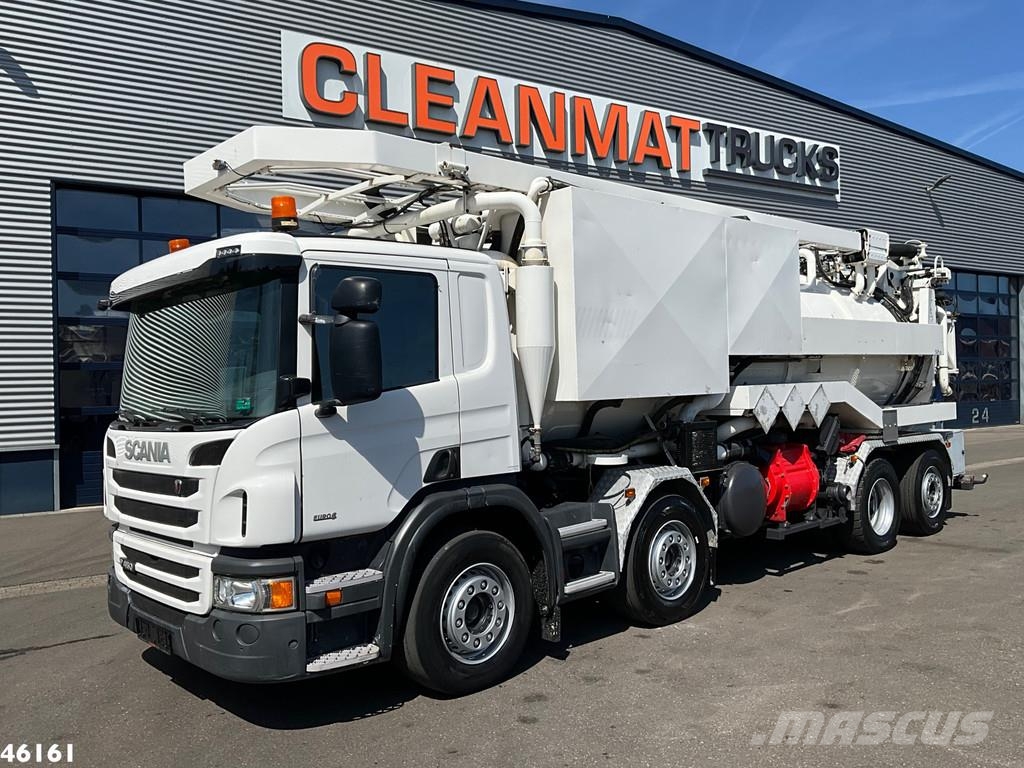 Scania P 450 8x4 Euro 6 Hvidtved Larsen 15m³ Combi Camion aspirateur, Hydrocureur