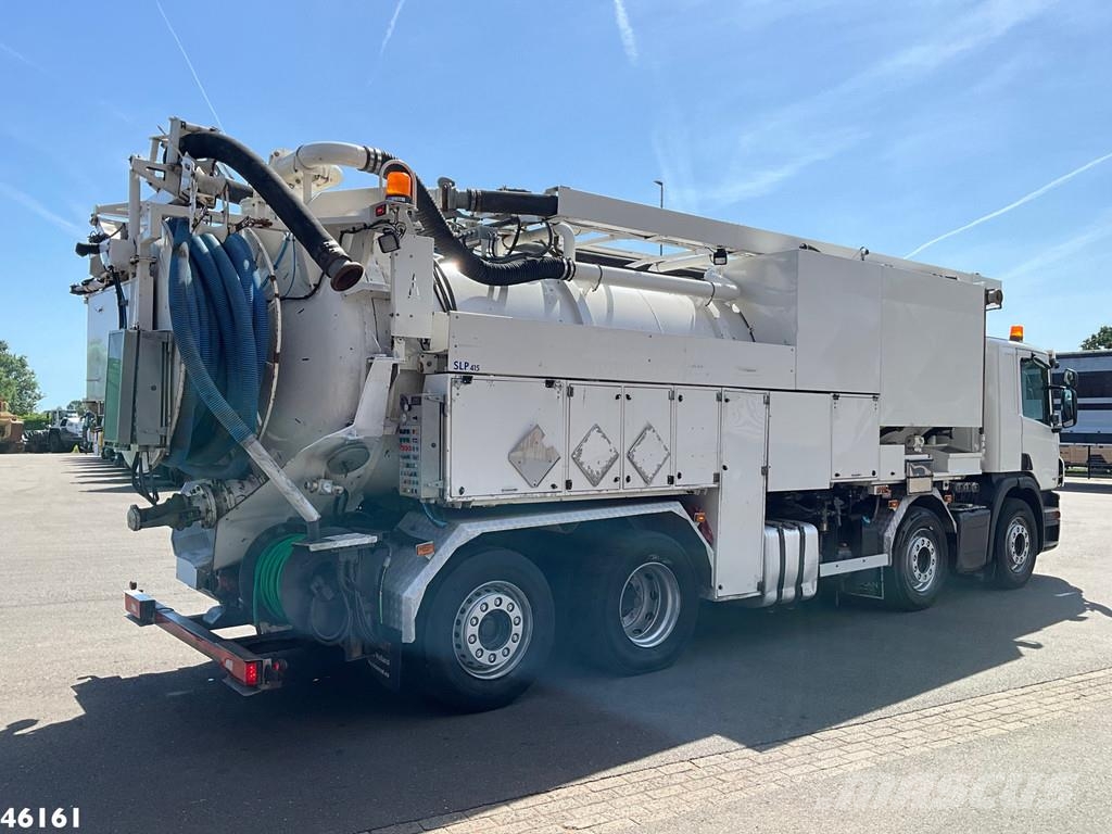 Scania P 450 8x4 Euro 6 Hvidtved Larsen 15m³ Combi Camion aspirateur, Hydrocureur