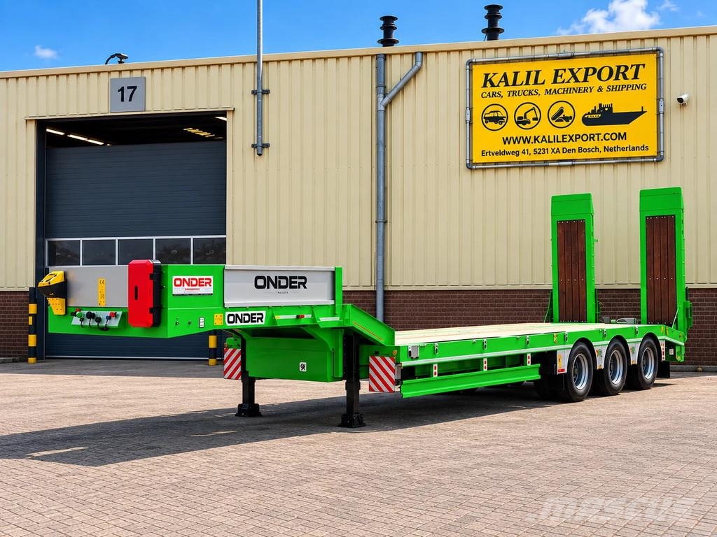 ONDER Onder Low Bed 3 Axle Full Spring 60 Ton Load Semi remorque surbaissée