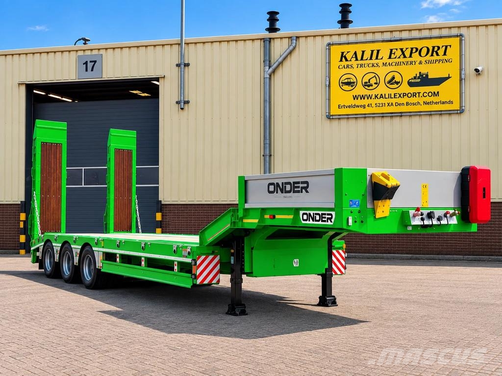 ONDER Onder Low Bed 3 Axle Full Spring 60 Ton Load Semi remorque surbaissée