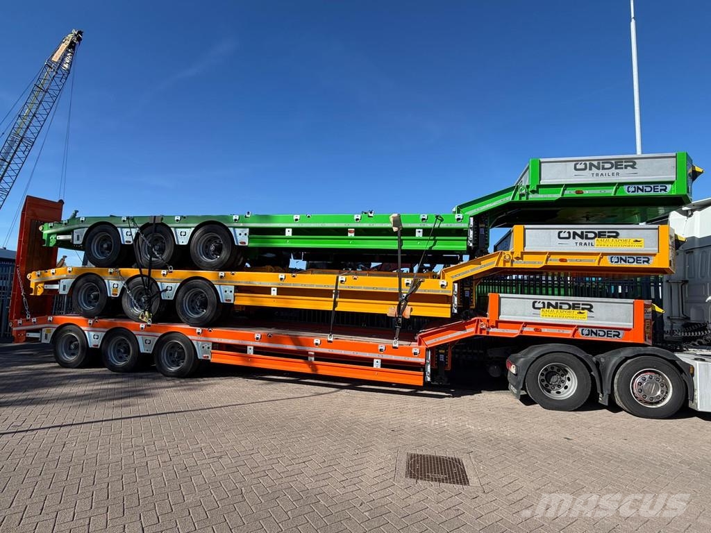 ONDER Onder Low Bed 3 Axle Full Spring 60 Ton Load Semi remorque surbaissée