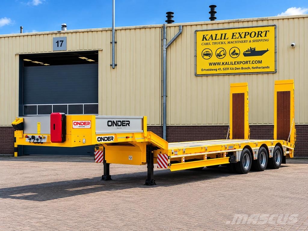 ONDER Onder Low Bed 3 Axle Full Spring 60 Ton Load Semi remorque surbaissée
