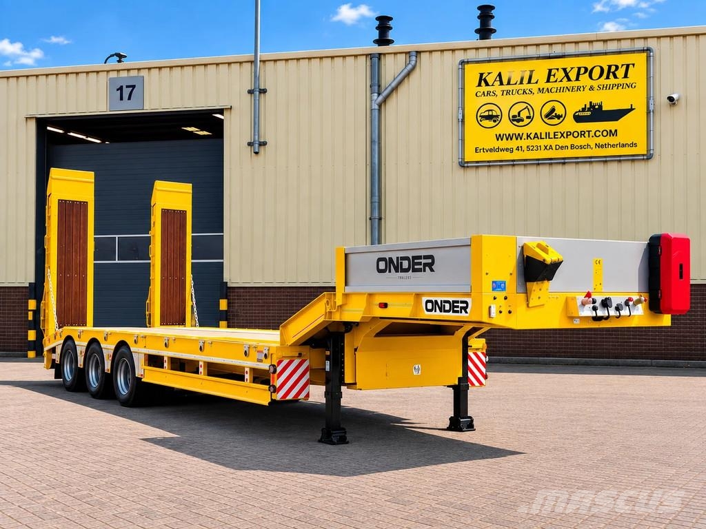 ONDER Onder Low Bed 3 Axle Full Spring 60 Ton Load Semi remorque surbaissée