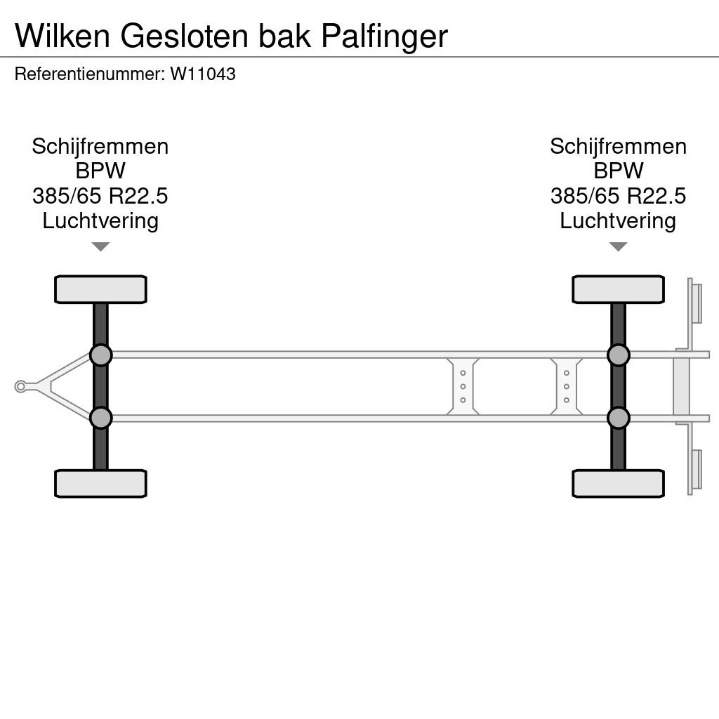 Wilken Gesloten bak Palfinger Gesloten opbouw trailers