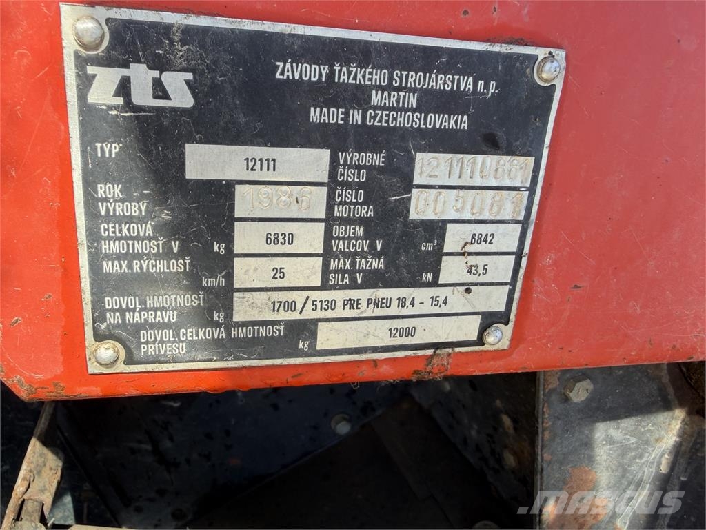 Zetor 12145 VIN 881 الجرارات