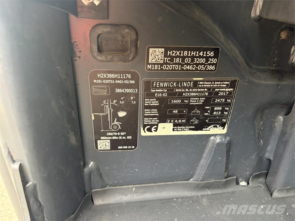 Linde E16-02 EVO Sähkötrukit