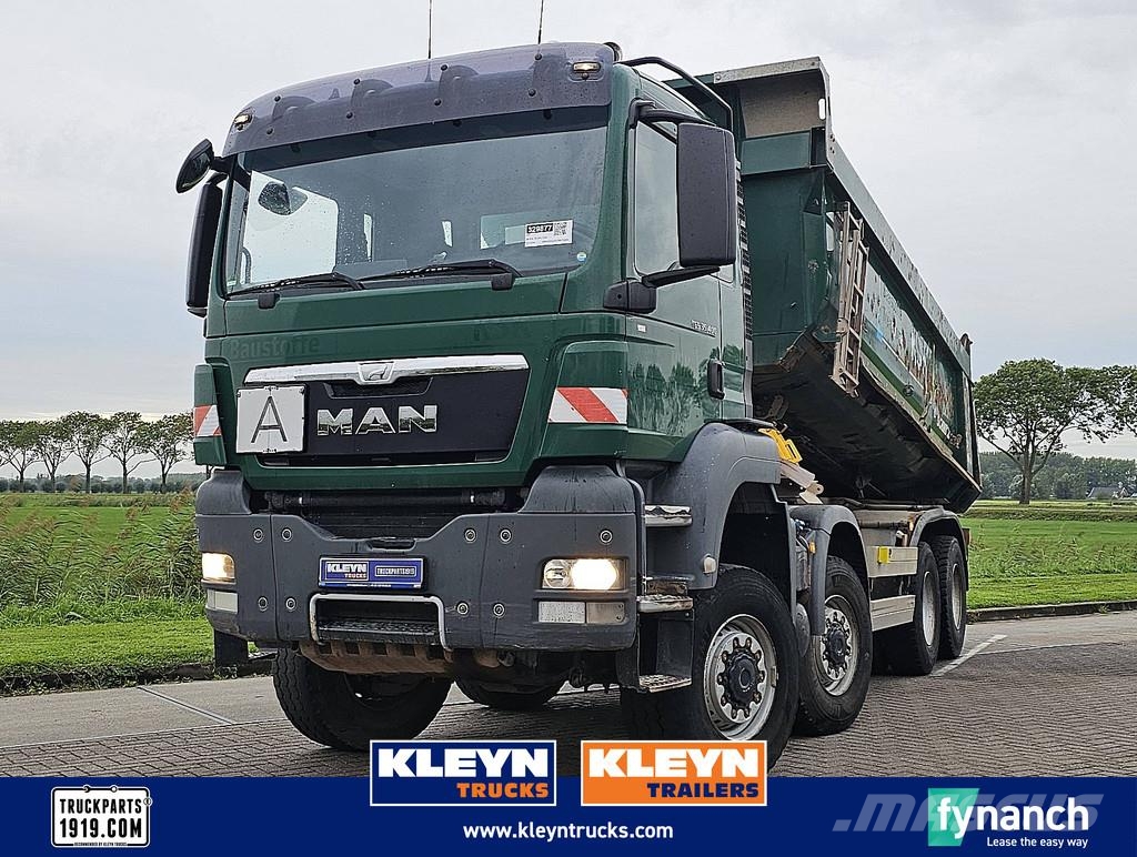MAN 35.400 TGS Schmitz Mulde 8x6 Lastbiler med tip