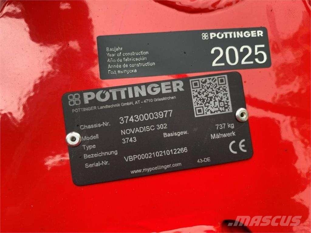 Pöttinger NOVADISC 302 Žací stroj-kondicionér