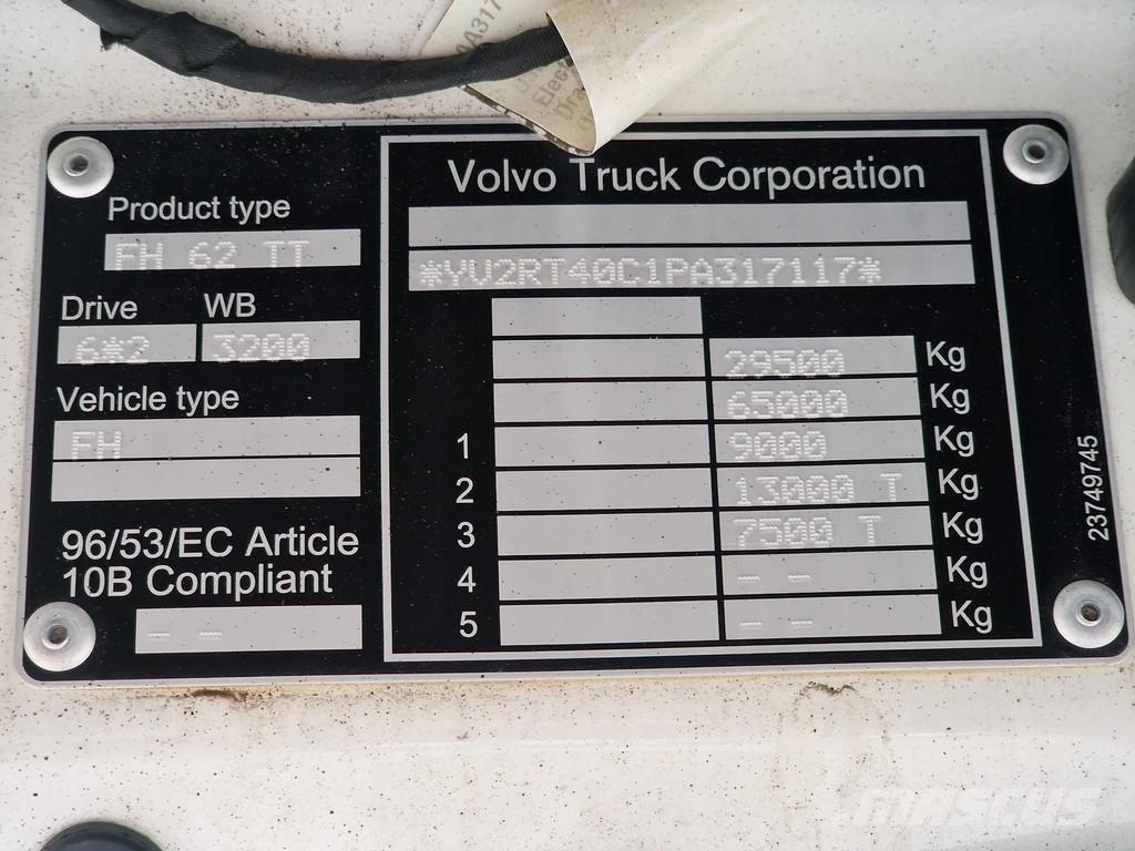 Volvo FH 13.500 Globetrotter XL 6x2 - Full air - Leather Sattelzugmaschinen