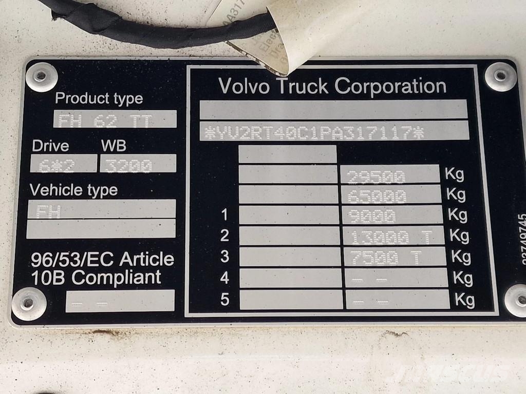 Volvo FH 13.500 Globetrotter XL 6x2 - Full air - Leather Sattelzugmaschinen