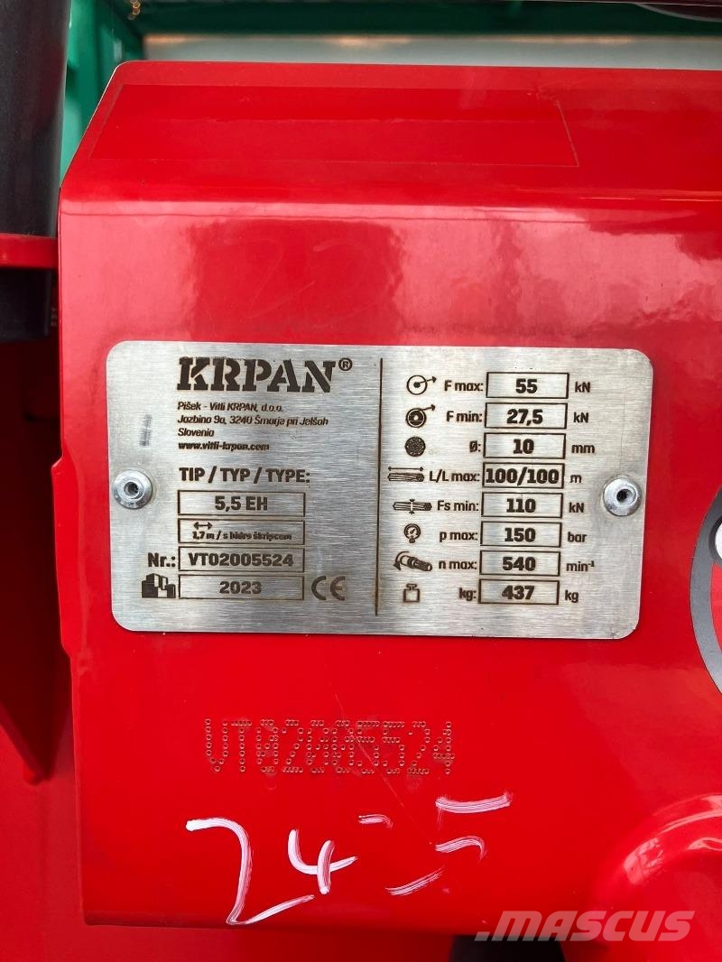 Krpan 5,5EH Cabrestantes