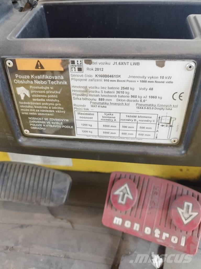 Hyster J1.6XNT Electric forklifts