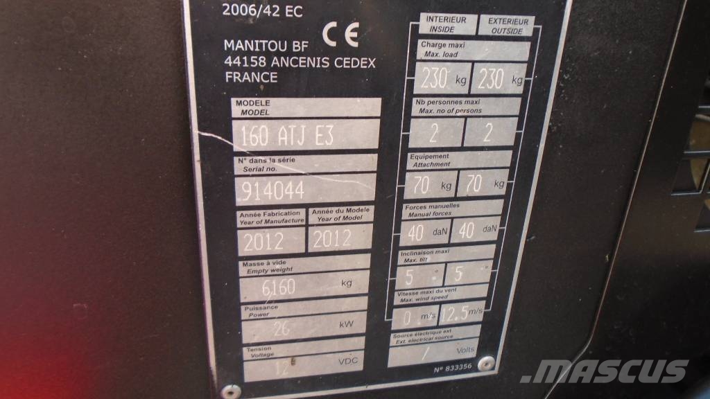Manitou 160 ATJ Knikarmhoogwerkers