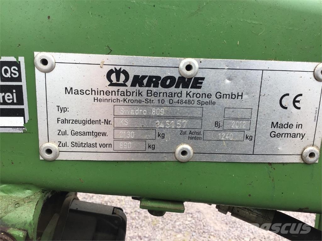 Krone Swadro 809 Schwader
