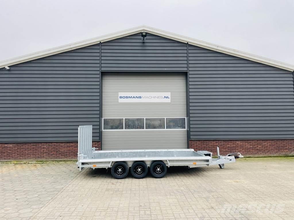 Vlemmix machinetransporter 3500 kg 400x180 NIEUW met graaf Vehicle transport trailers