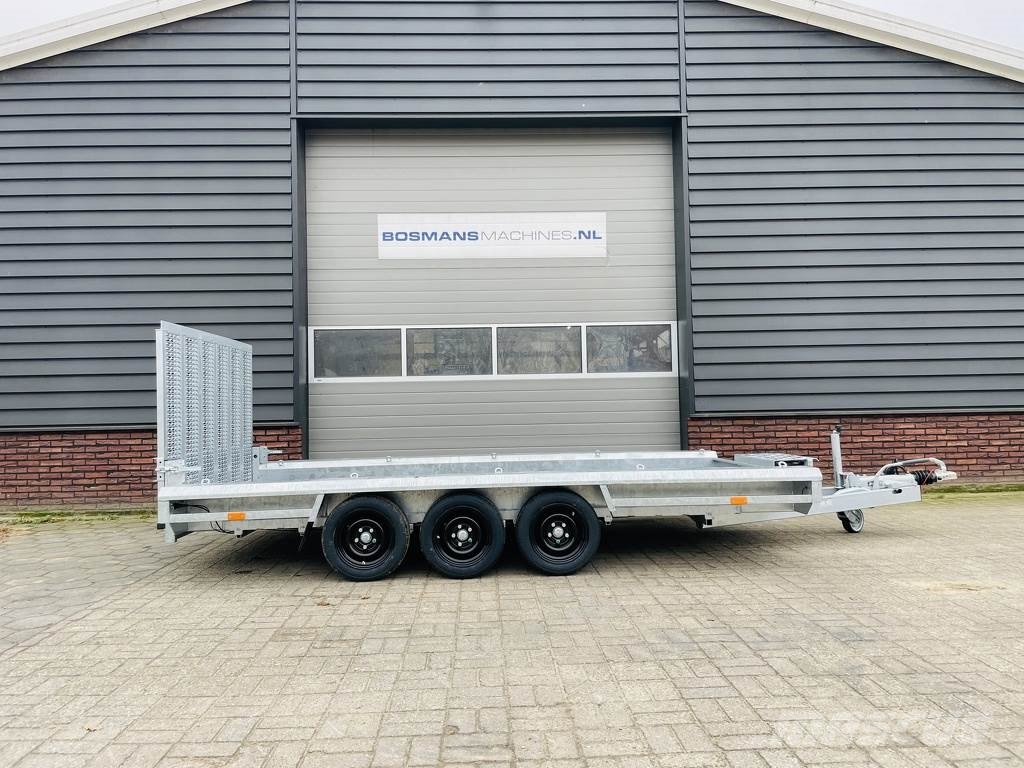 Vlemmix machinetransporter 3500 kg 400x180 NIEUW met graaf Vehicle transport trailers