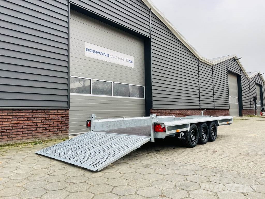 Vlemmix machinetransporter 3500 kg 400x180 NIEUW met graaf Vehicle transport trailers