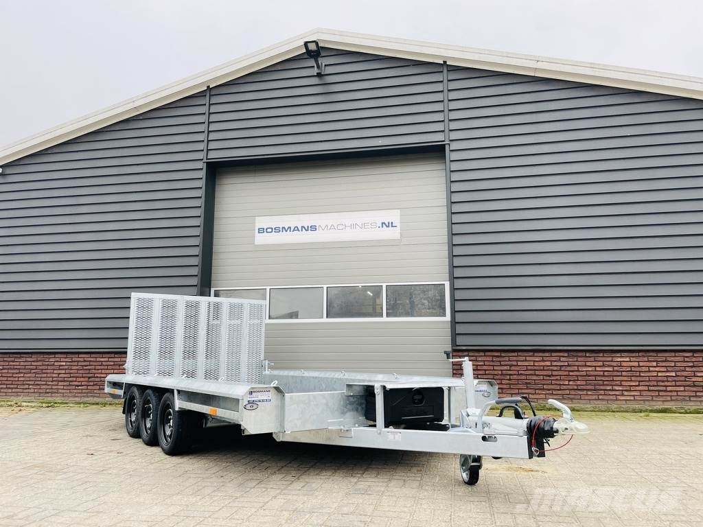 Vlemmix machinetransporter 3500 kg 400x180 NIEUW met graaf Vehicle transport trailers