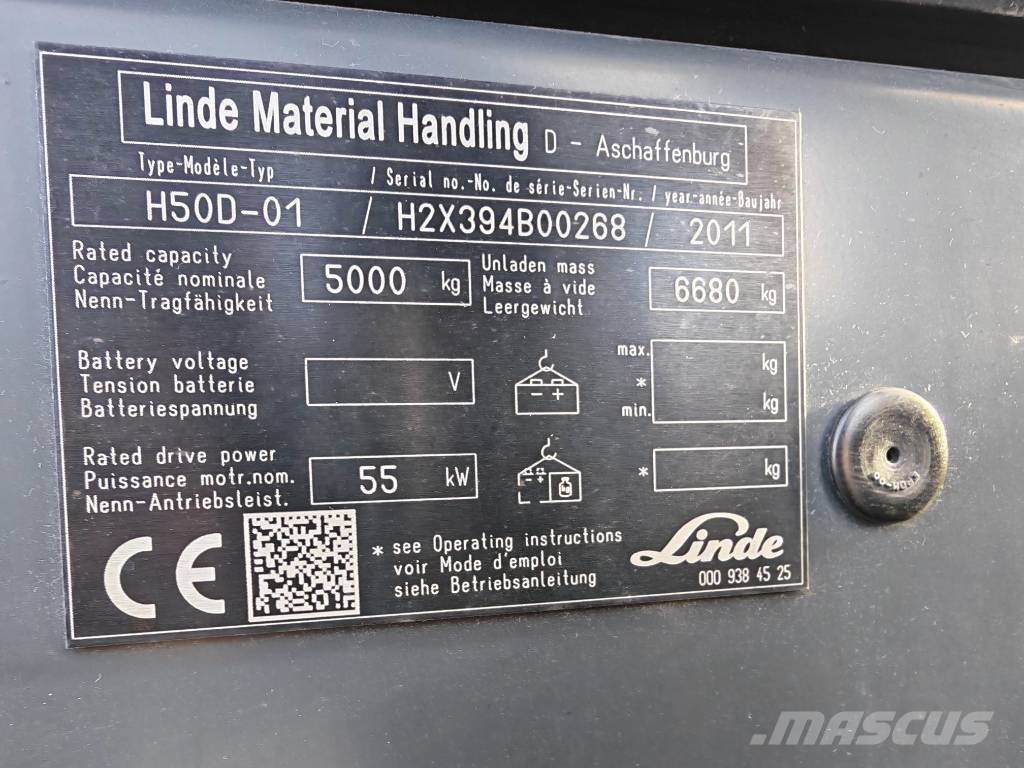 Linde H50D-01 Container Dizelski viljuškari