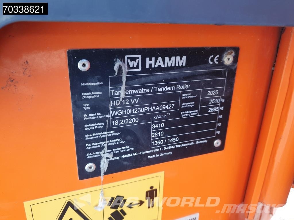 Hamm HD12 VV Dvojni valjarji