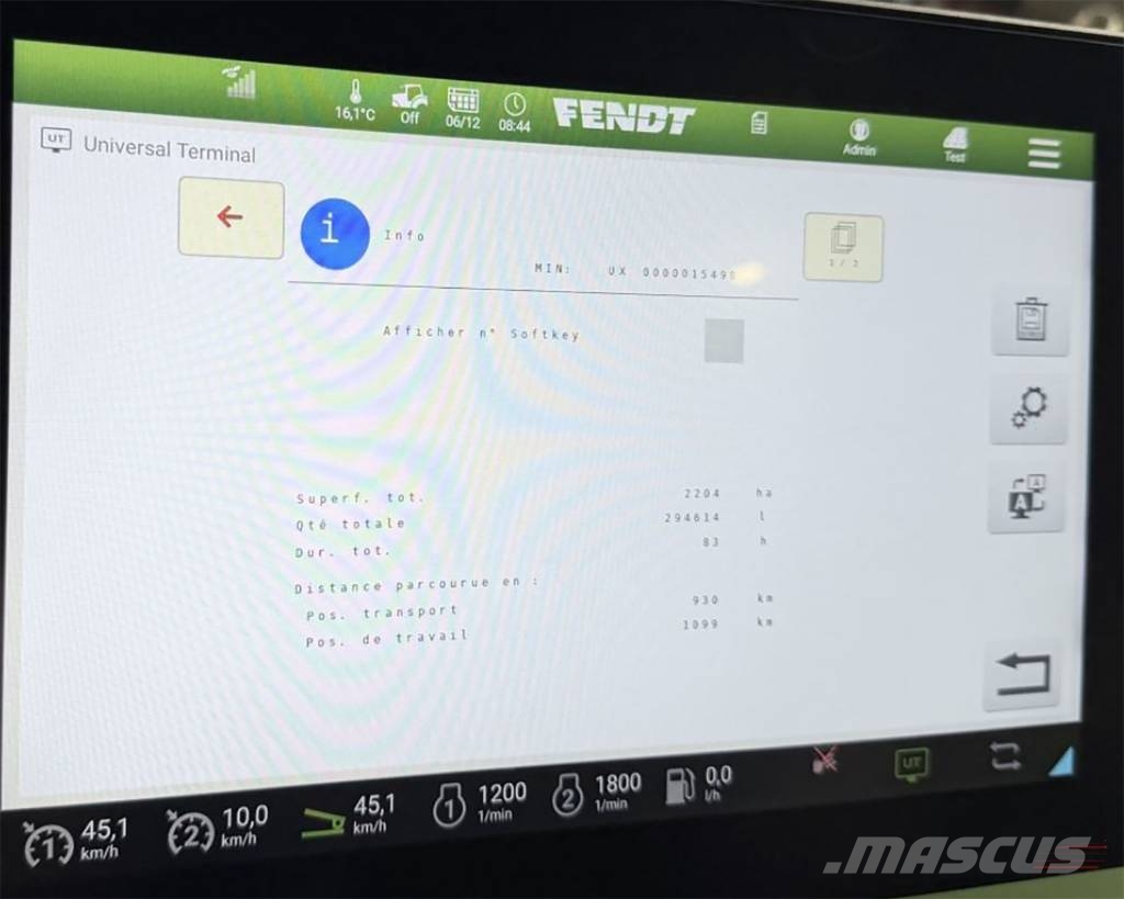 Amazone UX 4200 Spécial 40Km/h 30M-Iso/Bus endommagé Flüssigdüngerstreuer