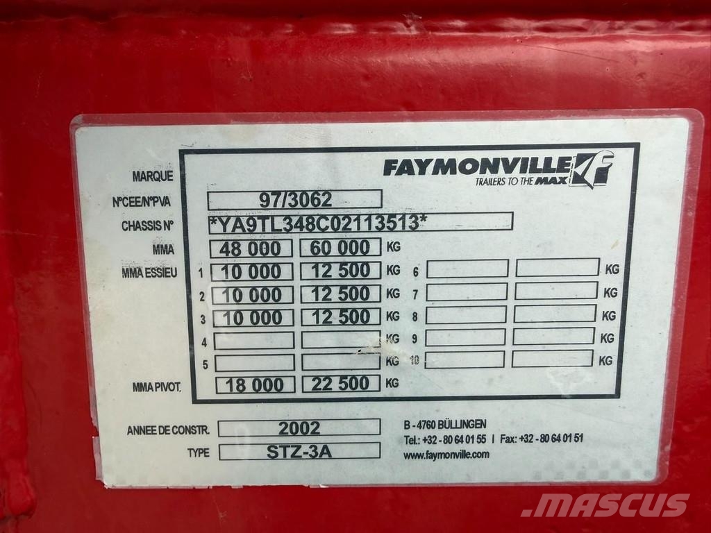 Faymonville 60T STZ-3A (+6m) EXTENDABLE / AUSSCHIEBBAHR - 3x H Raskeveo poolhaagised