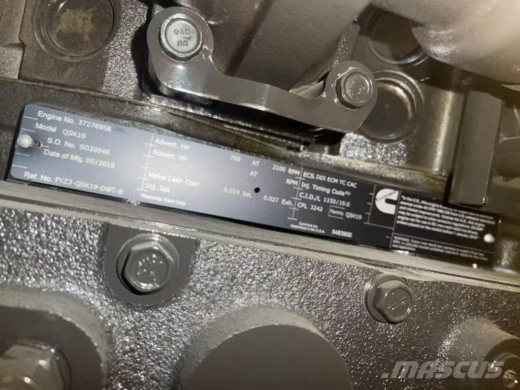 Cummins QSK19-C760 construction machinery motor Motorer