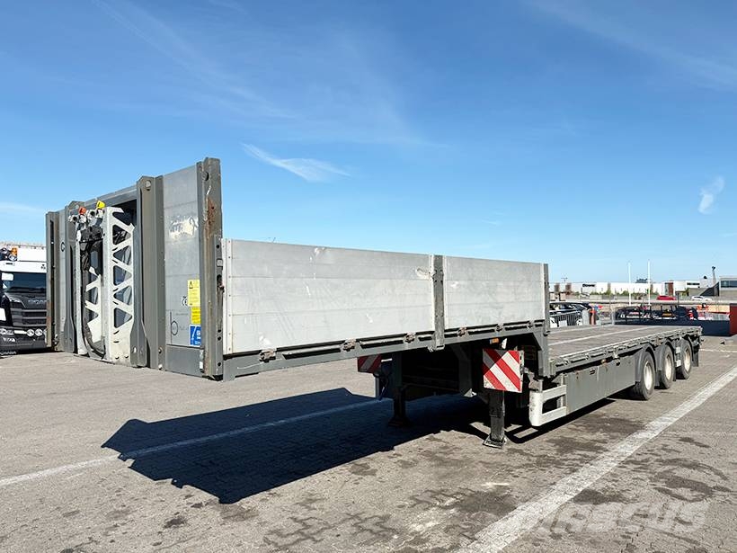 BRDR PLATZ 3 axle Stepdeck / 3 achseTiefbettauflieger Vlakke laadvloeren